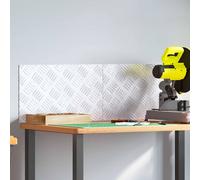 vidaXL Checker Plates 2 pcs Silver 50 x 30 cm Aluminium