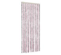 vidaXL Fly Curtain Fly Screen Curtain Silver Grey and Pink 56x200 cm Chenille