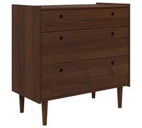 vidaXL Chest of Drawers BILBAO Dark Caramel 90 x 45 x 89 cm, Modern Rectangular
