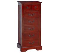 vidaXL Chest of Drawers Brown 45 x 35 x 100.5 cm Solid Mahogany Wood, Durable Wo