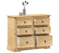 vidaXL Chest of Drawers Hall Storage Drawer Cabinet Sideboard Solid Wood Pine