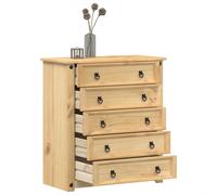 vidaXL Chest of Drawers Hall Storage Drawer Cabinet Sideboard Solid Wood Pine