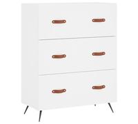 vidaXL Chest of Drawers File Cabinet Sideboard Cabinet White Engineered Wood