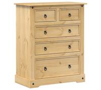 vidaXL Chest of Drawers Hall Storage Drawer Cabinet Sideboard Solid Wood Pine