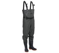 vidaXL Chest Waders with Boots and Belt Dark Green Size 39