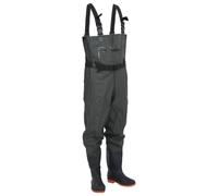 vidaXL Chest Waders with Boots and Belt Dark Green Size 41