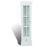vidaXL Bookcase Cabinet Chic - 3 Shelves - White Wooden