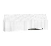 vidaXL Chicken Cage 2 Pieces Silver 600 x 100 x 210 cm Galvanised Steel Garden and Patio Modern Durable Outdoor Living Room Stylish Environmentally Friendly Materials Retreat