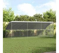 vidaXL Chicken Cage Silver 600 x 200 x 198.5 cm Galvanised Steel
