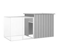 (grey) vidaXL Chicken Cage Galvanised Steel Animal Supply Anthracite/Grey Multi Sizes
