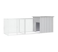 Vidaxl Chicken Cage Grey 300X91X100 Cm Galvanised Steel