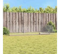 vidaXL Chicken Cage Silver 169.29 x 39.37 x 33.46 in Galvanised Steel, Outdoor Chicken Coop for Garden, Sturdy Steel Cage, Secure Home, Weatherproof Habitat for Poultry