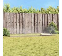 Chicken Cage Silver Galvanised Steel Enclosure Outdoor Habitat Garden vidaXL