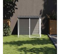 vidaXL Chicken Cage with Roof Anthracite 103x98x90 cm Galvanised Steel UK