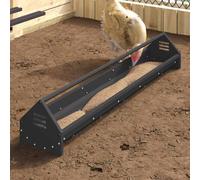 vidaXL Chicken Feeding Trough Black 108 x 20.5 x 20 cm