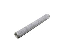 vidaXL Chicken Wire Fence - Galvanized Steel - Silver Colour - Versatile Use for Poultry Confinement & Construction of Aviaries and Cages - Easy to Cut - Durable and Weatherproof Material'
