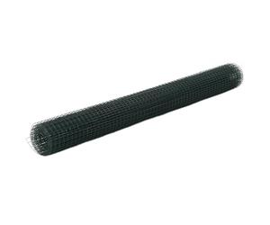 vidaXL Chicken Wire Fence Steel with PVC Coating 10x1.5 m Green