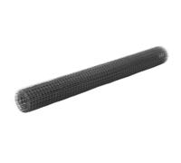vidaXL Chicken Wire Fence Steel with PVC Coating 10x1.5 m Grey