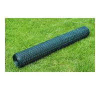 vidaXL Chicken Wire Fence with PVC Coating 25x0.75 m Green HOT