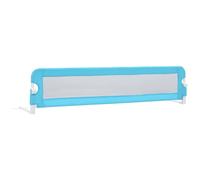 vidaXL Toddler Safety Bed Rail Blue 180x42 cm Polyester UK HOT