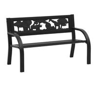 vidaXL Children Garden Bench 86 cm Steel UK