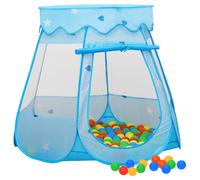 vidaXL Children Play Tent with 250 Balls Blue 102x102x82 cm