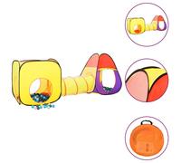 (multicolour 1) vidaXL Children Play Tent with 250 Balls Toy Play House Tent Multi Colours