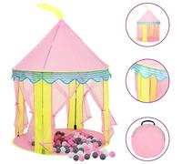 vidaXL Children Play Tent with 250 Balls Pink 100x100x127 cm