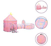 vidaXL Children Play Tent with 250 Balls Pink 301x120x128 cm UK