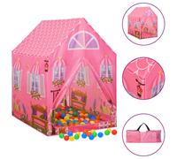 (multicolour) vidaXL Children Play Tent with 250 Balls Kids Play House Tent Multi Colours