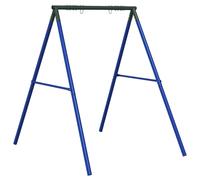 vidaXL Swing Frame for Outdoor with 2 Hanging Hooks Garden Swing Blue Steel