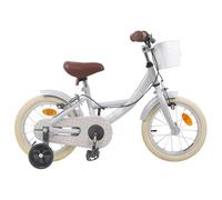 vidaXL Children's Bicycle 12 Inch for 2-4 Years Old Light Grey, Classic Adjustable Handlebar and Saddle, Children's Bicycle for Boys and Girls, Toddler Bicycle for Toddlers
