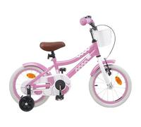 vidaXL Children's Bicycle 12 Inch for 2-4 Years Old Light Pink Adjustable Handlebar Minimalist Bike Design for Children Road Bike Freedom on Two Wheels