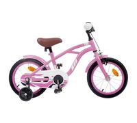 vidaXL Children's Bicycle 12 Inch for 2-4 Years Old Light Pink, Classic Adjustable Handlebar, Children's Bicycle for Seat, Youth Cycling, Junior, Cyclist