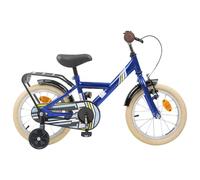 vidaXL Children's Bicycle 14 Inch for 3-5 Years Old Dark Blue, Adjustable Handlebars, Classic Children's Bike, Steel Frame, Fun and Safe, Ideal for Young Riders