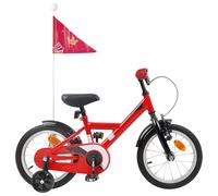 vidaXL Children's Bicycle 14 Inch for 3-5 Years Old Red, Adjustable Handlebar for Children's Bikes, Playground, School Path, Cool Ride for the Little Ones
