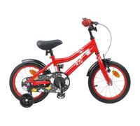 vidaXL Children's Bicycle 14 Inch for 3-5 Years Old Red, Classic Children's Bike, Adjustable Handlebar & Seat, for Little Adventurers, Cycling Is Fun