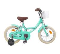 vidaXL Children's Bicycle 16 Inch for 4-6 Years Old Sea Green, Classic Adjustable Handlebar and Saddle, Children's Bicycle for Boys and Girls, Toddler Bicycle for Toddlers