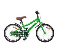 vidaXL Children's Bicycle 18 Inch for 5-7 Years Old Green, Adjustable Handlebars, Classic Design, Comfortable Children's Bike, One Gear, for the City