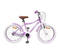 vidaXL Children's Bicycle 18 Inch for 5-7 Years Old Purple, Classic Adjustable Handlebars, Children's Bike, for Growth, Beginner-Friendly, Stylish for Young Cyclists