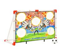 vidaXL Children Football Goal Set with Goal Wall Outdoor Garden Kids Child Football Trainer Playset Sporting Goal Practise Net 120x51x77.5 cm