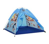 vidaXL Children's Play Tent, Durable and Water-Resistant Material, Fun Pirate Print Design, Easy Assembly and Store, Ideal for Kids Over 36 Months - Blue
