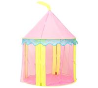 'vidaXL Children's Play Tent Pink - Durable and Water-Resistant Castle-Themed Play Tent for Indoor-Outdoor Use - Ideal for Fostering Imagination and Creativity