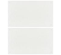 vidaXL 2X Chopping Boards Kitchen Worktop Saver Protector Cutting Board Induction Hob Cover Transparent Bubbles Pattern Tempered Glass