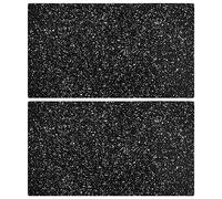 vidaXL 2X Chopping Boards Kitchen Tools Worktop Saver Protector Cutting Board Induction Hob Cover with Granite Pattern Tempered Glass