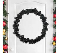 Vidaxl Christmas Ball Garland Black 186 Cm Polystyrene