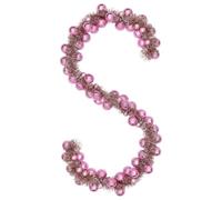 vidaXL Christmas Ball Garland Pink 186 cm Polystyrene, Living Room, Modern and Durable Lightweight Christmas Garland, Traditional Holiday Decor for Indoor Office and Hallway