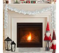 vidaXL Christmas Ball Garland White 186 cm Polystyrene