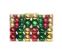 vidaXL Christmas Ball Set 100 Piece 6cm Red/Gold/Green Tree Ornament Decor