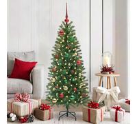 vidaXL Christmas Bauble Set with 150 LEDs 61 pcs Multicolour Plastic